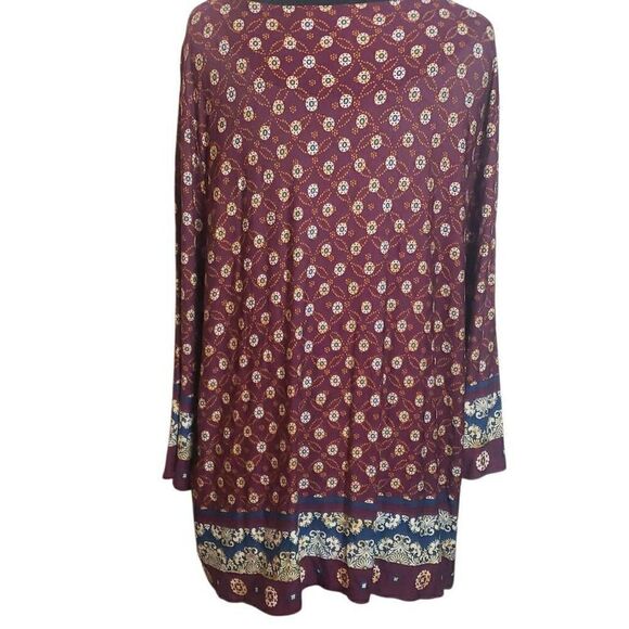 Chicos Maroon Blouse Size 3 - Picture 3 of 13